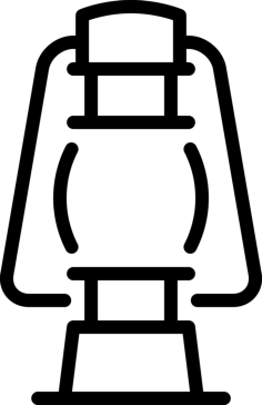 Oil Lamp Outline Svg Vector, Free Vectors File